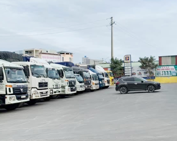 Đội xe vận chuyển